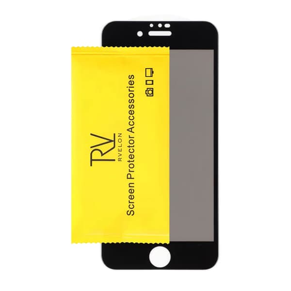 Screen Protector iPhone 7/8- FUll Cover Privacy Tempered Glass Black (bulk) Svart