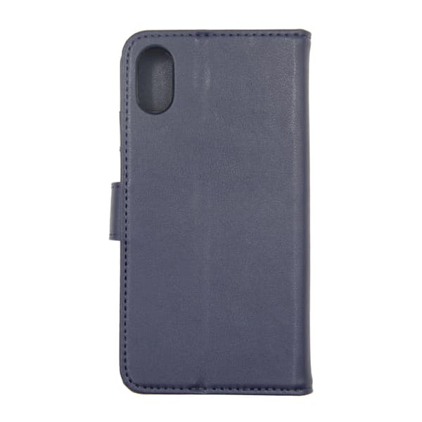 Wallet Case Magnetic Leather with Stand for iPhone X and XS - Blue Blå