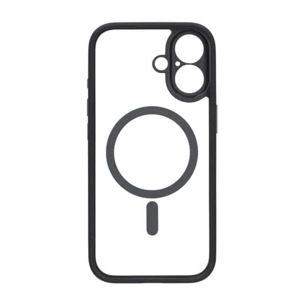 Case for iPhone 17 with MagSafe and Camera Protection with Black Svart