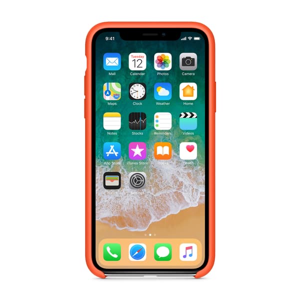 Silicone Mobile Case iPhone XS Max - Orange Orange