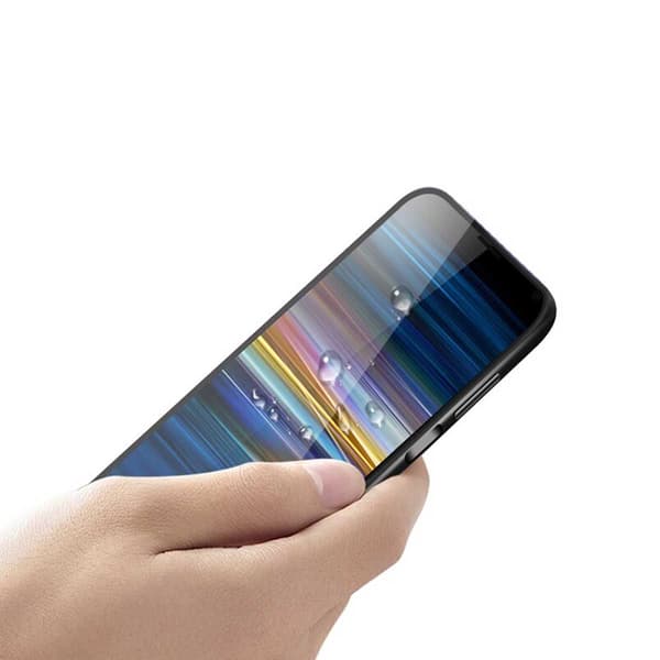 Screen Protector Sony Xperia L3 - Tempered Glass Black Svart