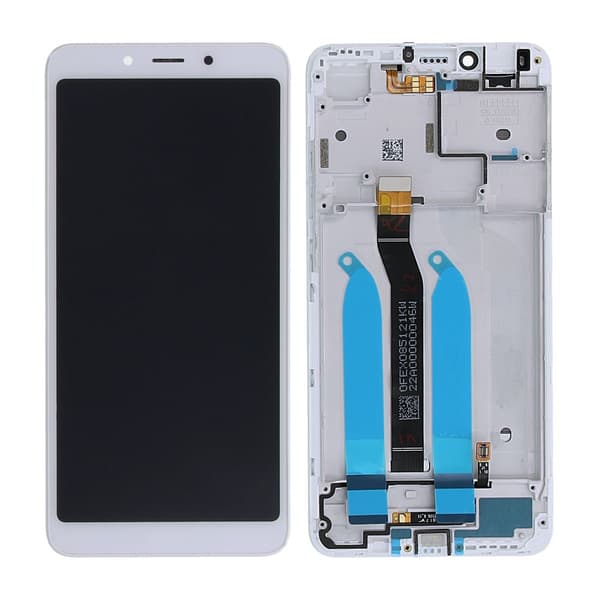Xiaomi Redmi 6/6A Skärm med LCD Display Original - Vit Vit