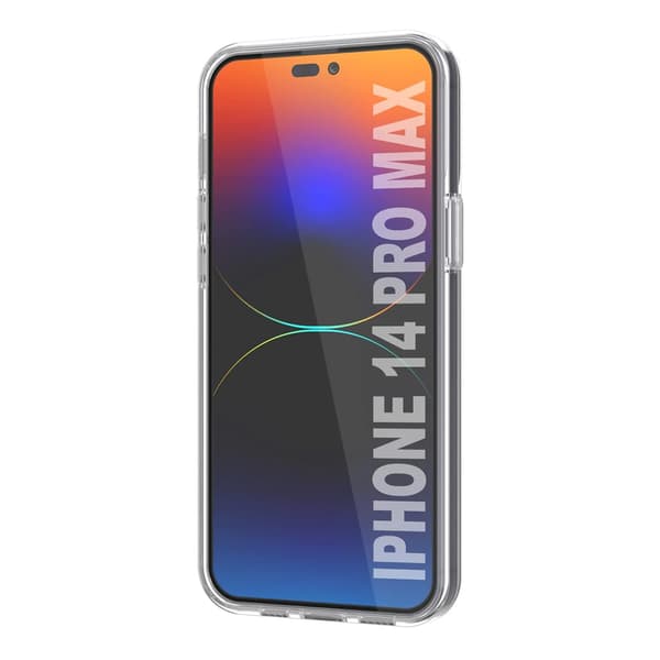 iPhone 14 Pro Max Case with Card Holder TPU - Transparent Transparent