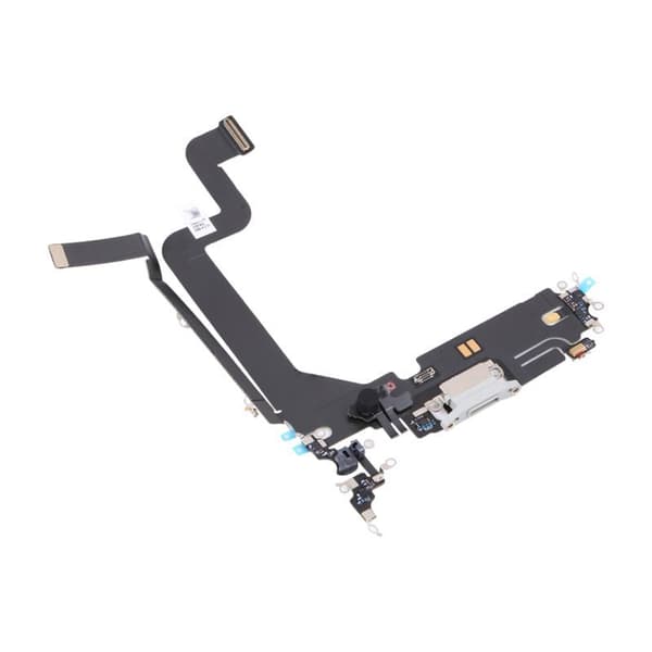 iPhone 14 Pro Max Laddkontakt med Flexkabel Original - Vit Vit