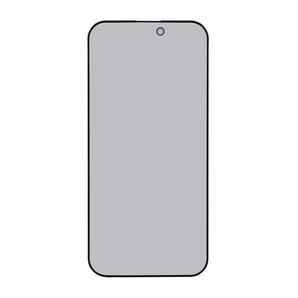 Skärmskydd iPhone 15/16 Plus - Privacy 3D Härdat Glas (miljö)