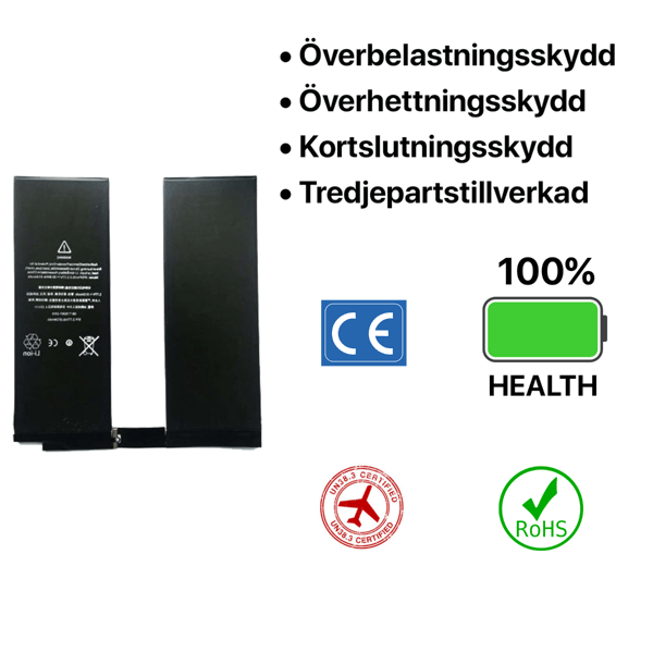 iPad Pro 10.5" Batteri Svart
