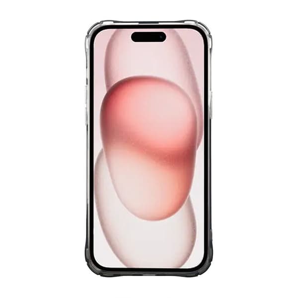 Shockproof Case with Card Holder iPhone 15 Black Svart