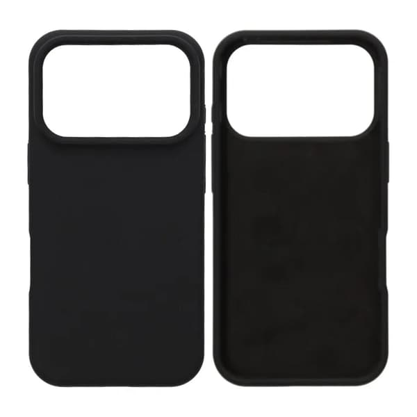 Mobilskal Mjukt Silikon för iPhone 17 Pro Max - Svart Svart