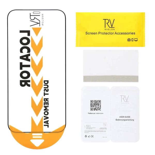 Rvelon Skärmskydd 2.5D Härdat Glas för iPhone 12 Pro Max - 20-pack med Monteringsram