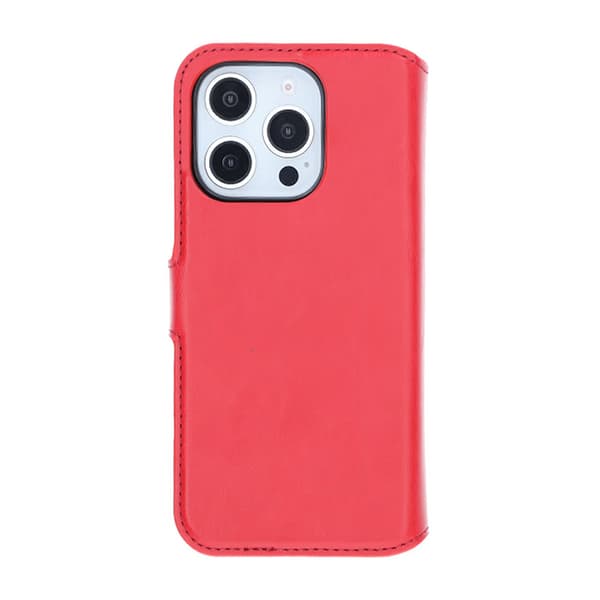 iPhone 16 Pro Wallet Case Magnet Rvelon - Red Röd