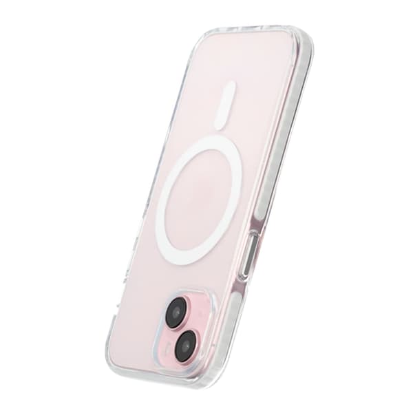 iPhone 15 Mobilskal Magnet Dubbelskydd - Vit Vit
