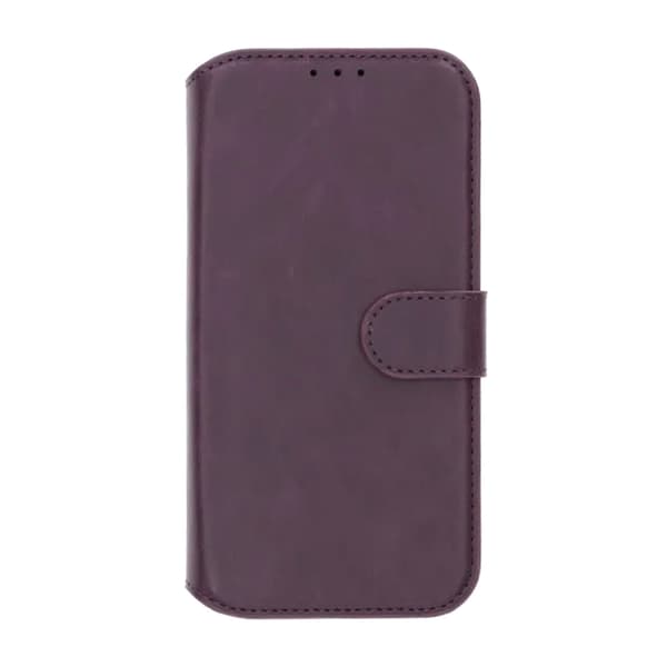 RV Magnetic Wallet Case iPhone 17 Pro Max Dark Cherry Lila