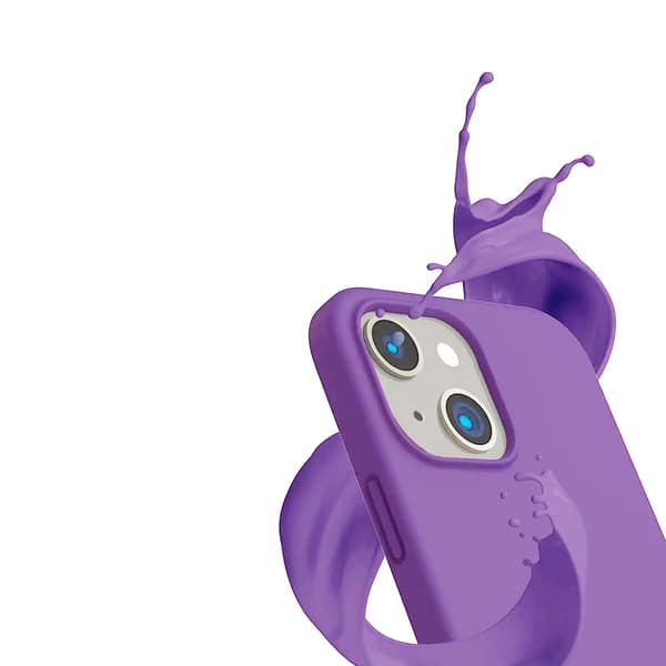 iPhone 14 Silicone Case Rvelon - Purple Lila