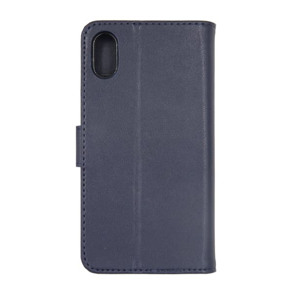 Wallet Case Leather with Stand for iPhone X and XS - Blue Blå