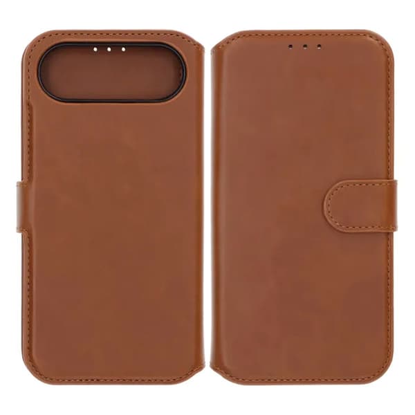 Rvelon Plånboksfodral Magnet för iPhone Air - Brun Brun