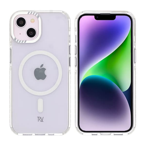 iPhone 13/14 Rvelon Mobilskal Magnet Förstärkt - Vit Vit
