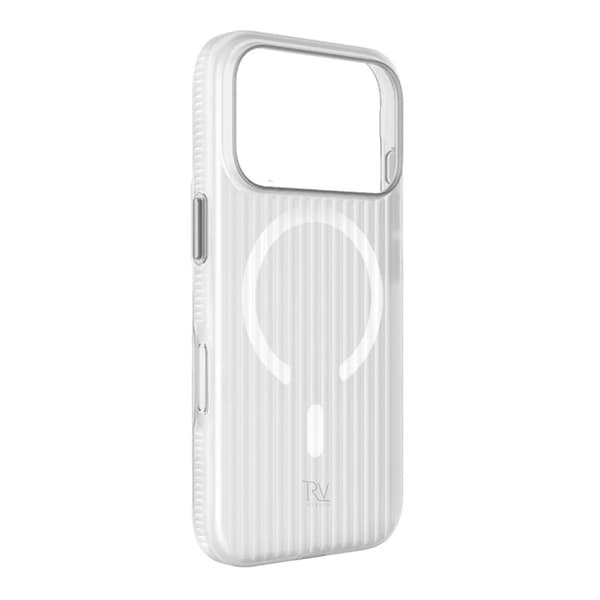 Rvelon Mobilskal Korrugerad Magsafe för iPhone 17 Pro Max - Vit Vit