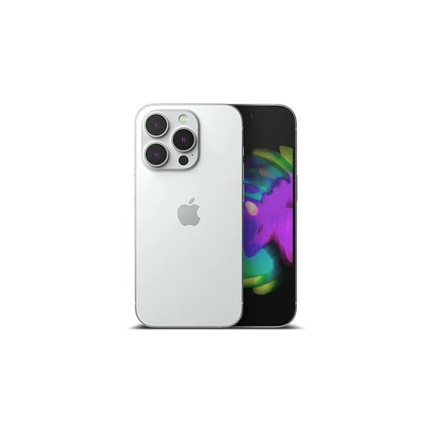 iPhone 14 Pro Kameralins med Ram - Silver Silver
