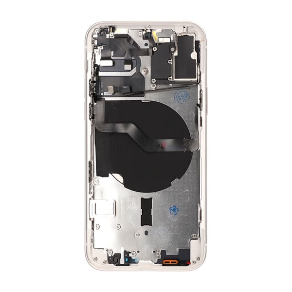 iPhone 12 Baksida med Komplett Ram OEM - Vit Vit