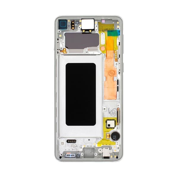 Samsung Galaxy S10 Skärm med LCD Display Original - Vit Vit