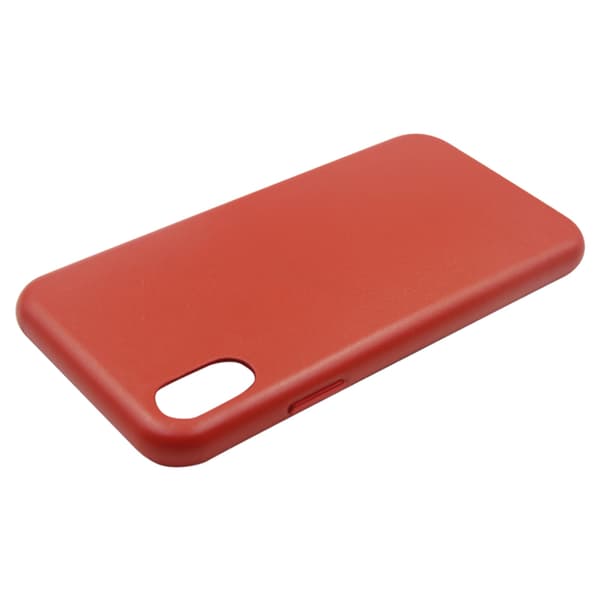 Leather case for iPhone X and XS - Red Röd