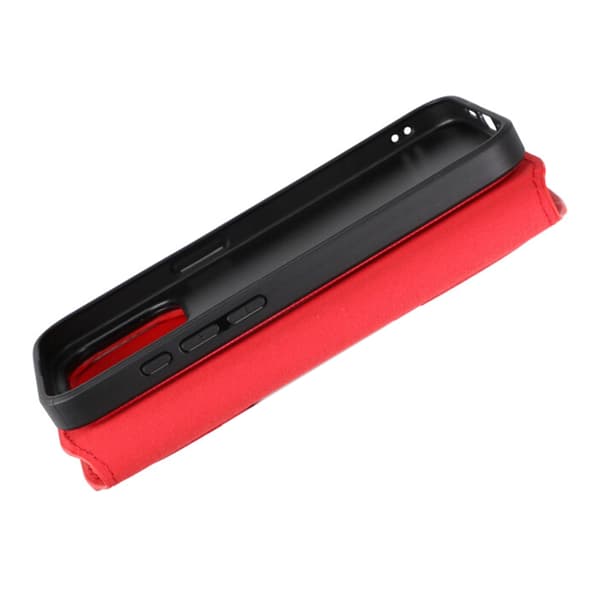 iPhone 15 Pro Plånboksfodral Magnet Rvelon - Röd Röd