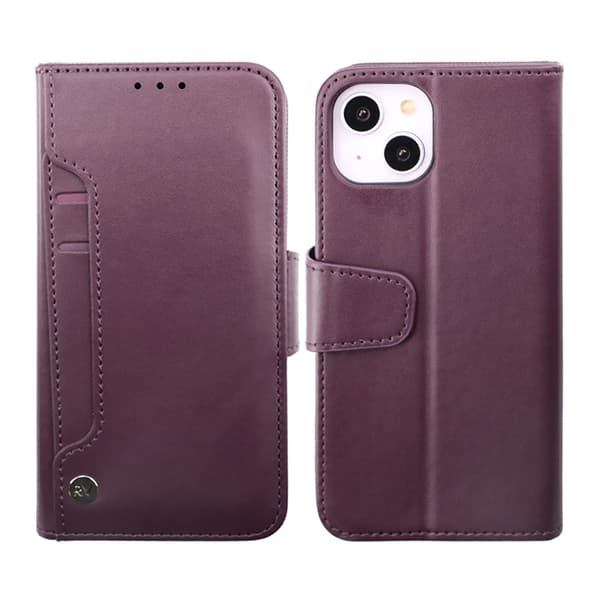 iPhone 14 Plånboksfodral Extra Kortfack Rvelon - Lila Lila