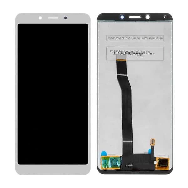 Xiaomi Redmi 6/6A Skärm med LCD Display - Vit Vit