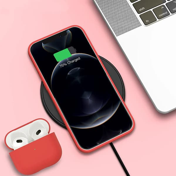 iPhone 12/12 Pro Silikonskal Rvelon - Rosa Röd