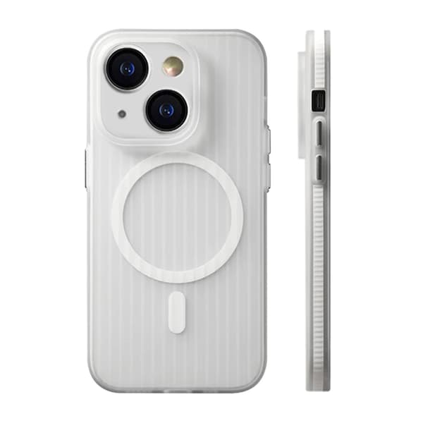 iPhone 14/13  Mobilskal Korrugerad Anti-Halk - Transparent
