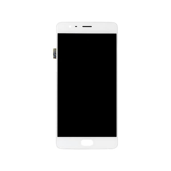 OnePlus 3 Skärm med LCD Display - Vit Vit