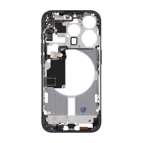 iPhone 15 Pro Mittenram med smådelar OEM - Titanblå