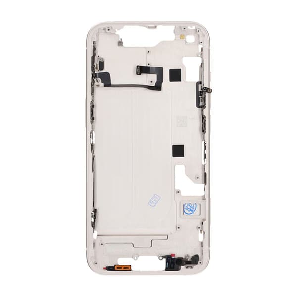 iPhone 14 Mittenram med smådelar OEM - Vit Vit