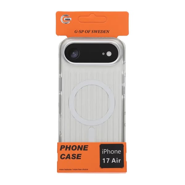 Mobilskal Korrugerad Magsafe för iPhone Air - Silver Silver