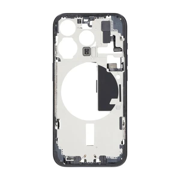 Mittenram med smådelar för iPhone 15 Pro - Blå Titan OEM Blå