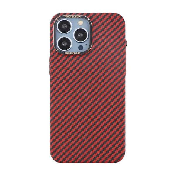 Carbon Fiber Case iPhone 14 Pro - Red
