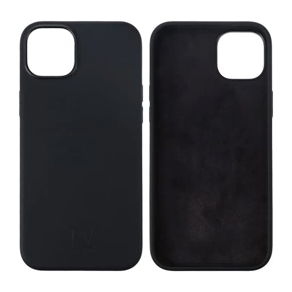 iPhone 15 Plus Silicone Case Rvelon - Black Svart