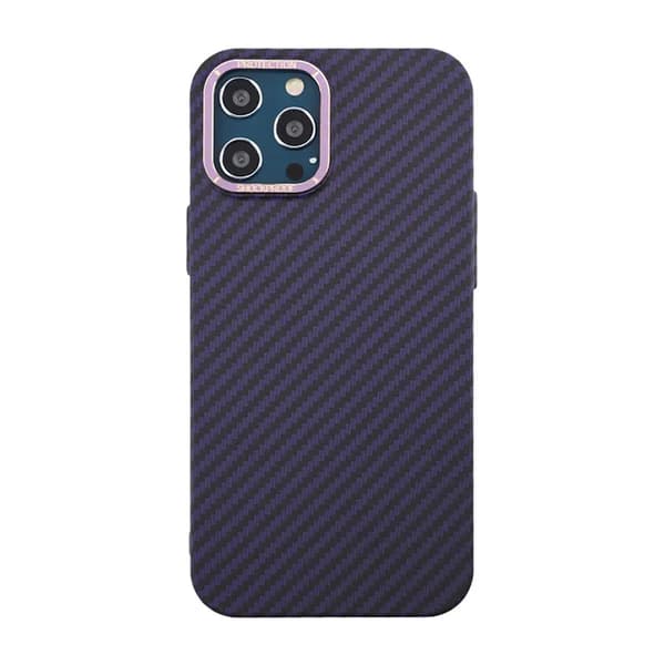 Carbon Fiber Case iPhone 12 Pro Max - Purple Lila