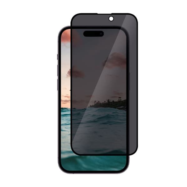 Screen Protector iPhone 15 Pro Max - Privacy 3D Tempered Glass - bulk