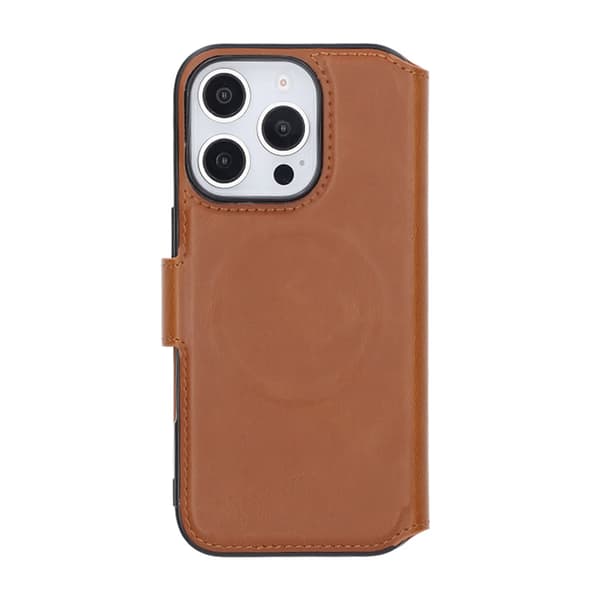 RV Wallet Case iPhone 16 Pro Brown Brun