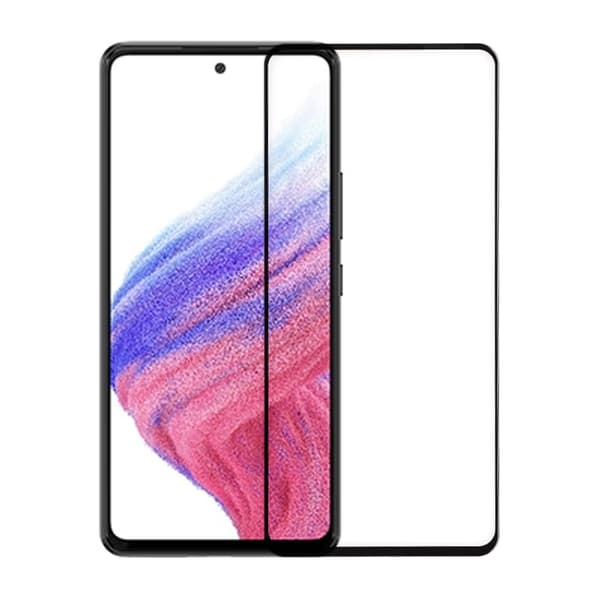 Screen Protector Samsung A53 5G - 3D Tempered Glass Black Svart