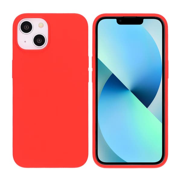 iPhone 13/14 Case-gilicone Rvelon Red Röd