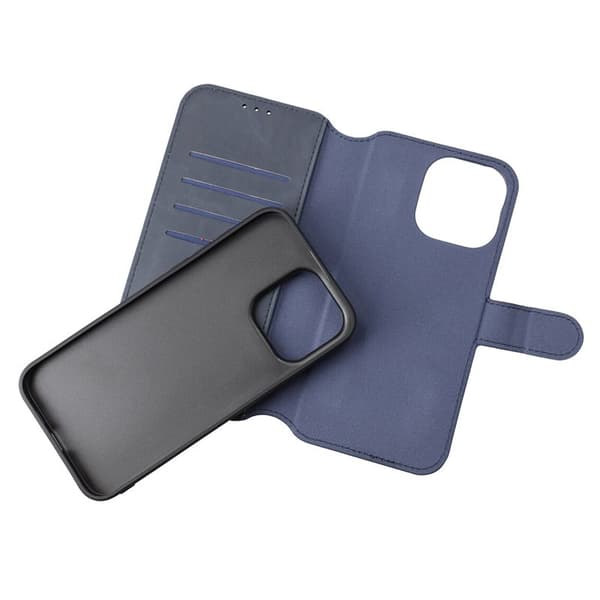 iPhone 15 Pro Max Wallet Case Magnet Rvelon - Blue Blå