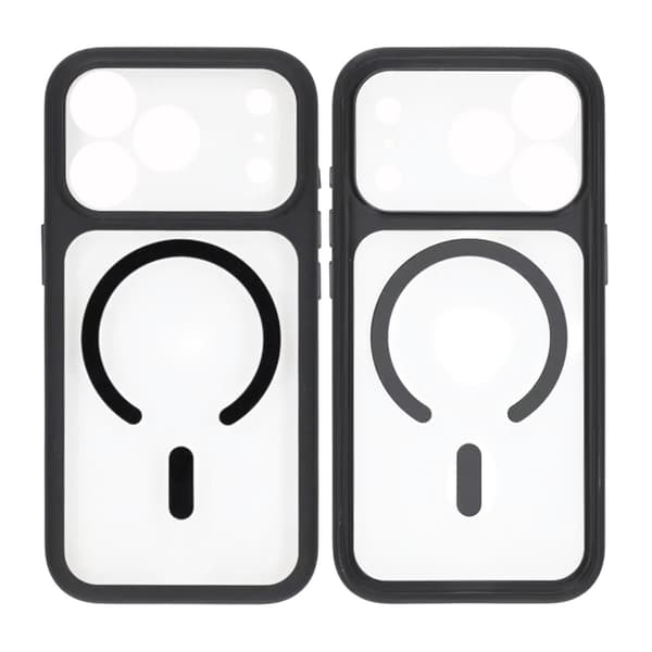 Case for iPhone 17 Pro with MagSafe and Camera Protection with Black Svart