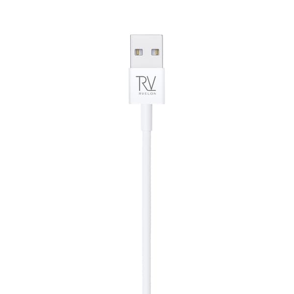 Rvelon USB-A till Lightning Kabel 1m Vit