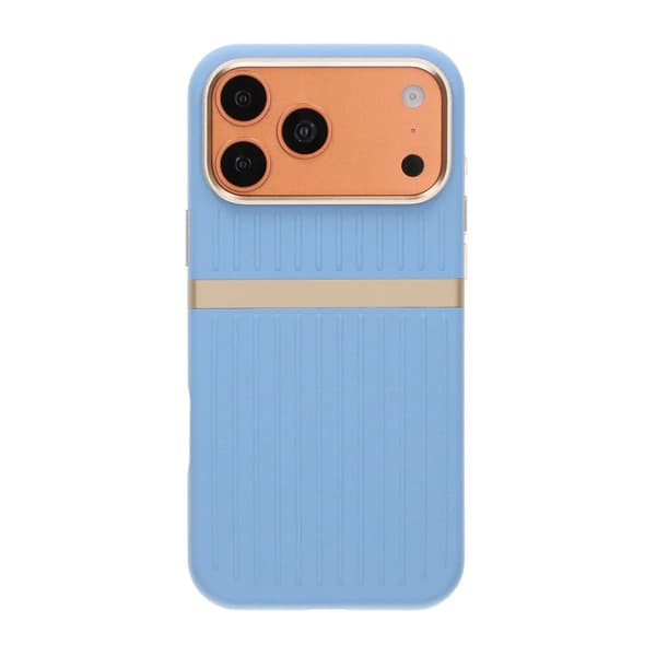 Luggage Spliced Leather Texture Magnetic Phone Case For iPhone 17 Pro Max/18 Pro Max Light Blue Light blue