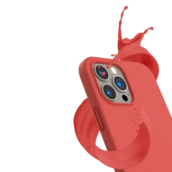 iPhone 12/12 Pro Silikonskal Rvelon - Rosa Röd