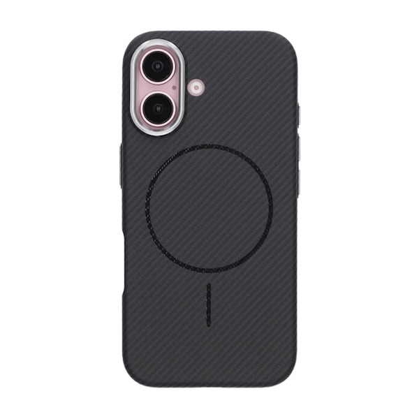 iPhone 16 Carbon Case - Black Svart