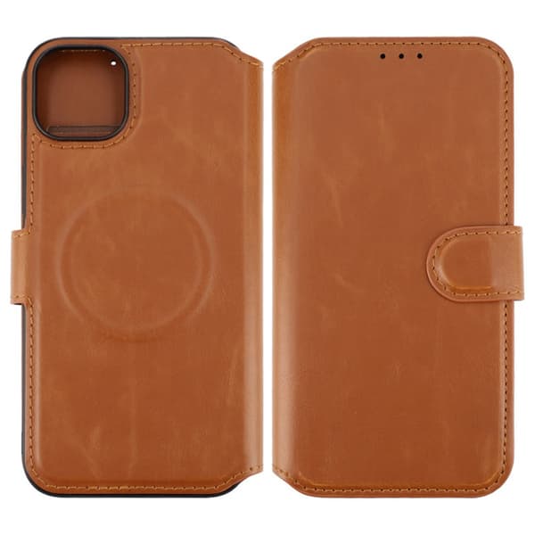 iPhone 15 Wallet Case with Magsafe Rvelon - Brown