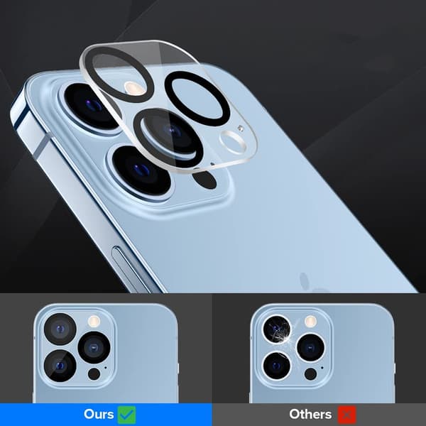 Camera Protection iPhone 13 Pro - Tempered Glass Transparent